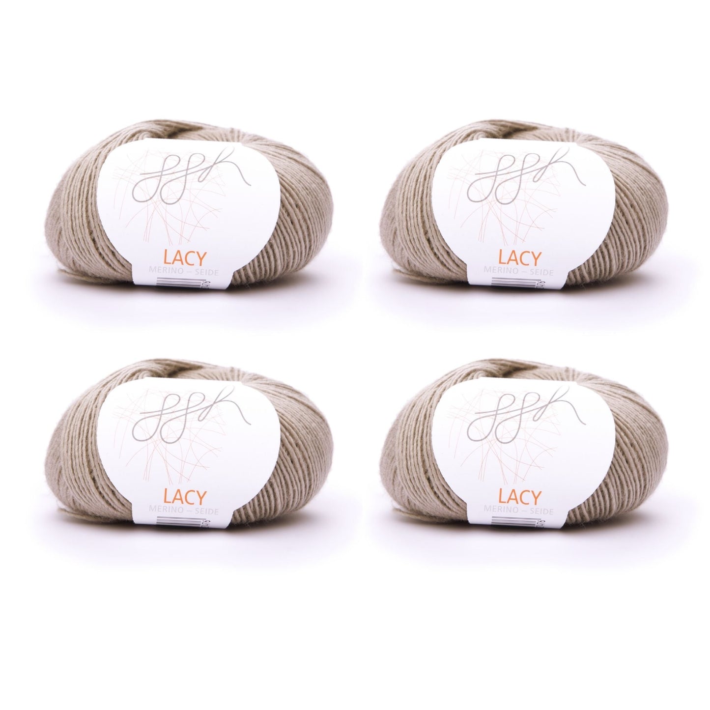 ggh Lacy | Set mit 4 x 25g (insg. 100g) - 019 - Beige - Strickwolle - Handarbeiten - 1