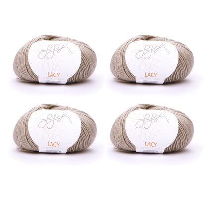 ggh Lacy | Set mit 4 x 25g (insg. 100g) - 019 - Beige - Strickwolle - Handarbeiten - 1