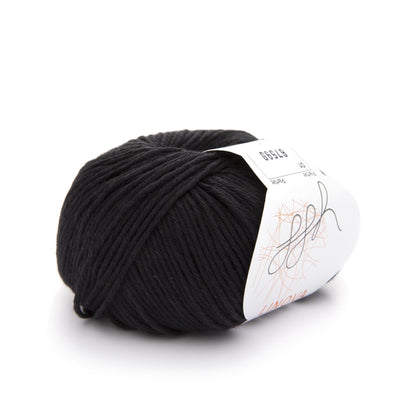 ggh Linova | 100% coton | 100 m/50 g | 001 - Noir