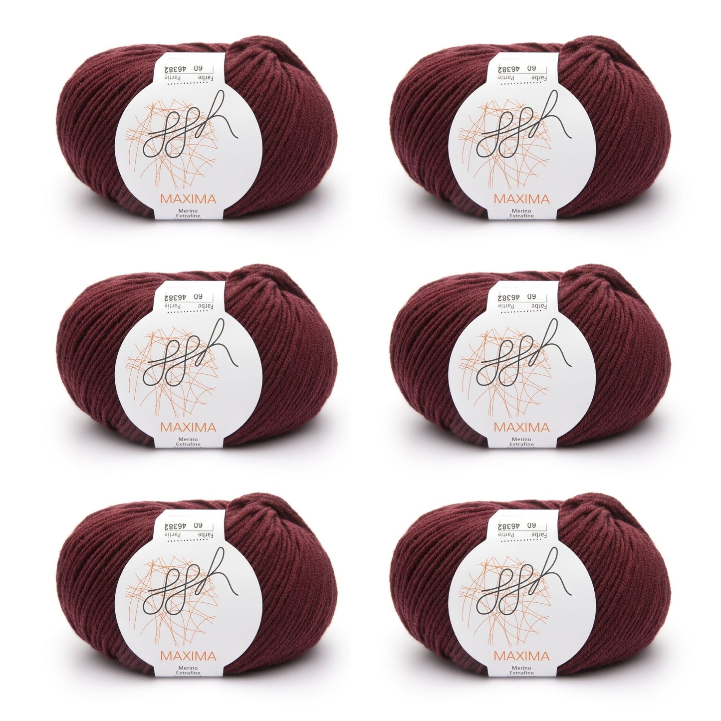 ggh Maxima Box | 300g Set (6x50g) – 060 – Ochsenblut - Handarbeiten - 1