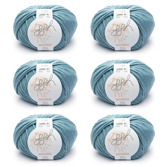ggh Maxima Box | 300g Set (6x50g) – 076 – Arktisblau - Handarbeiten - 1