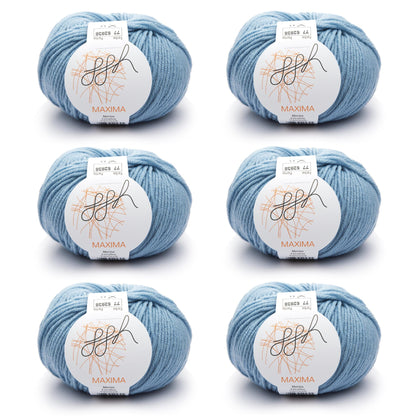 ggh Maxima Box | 300g Set (6x50g) – 077 – Hellblau - Handarbeiten - 1