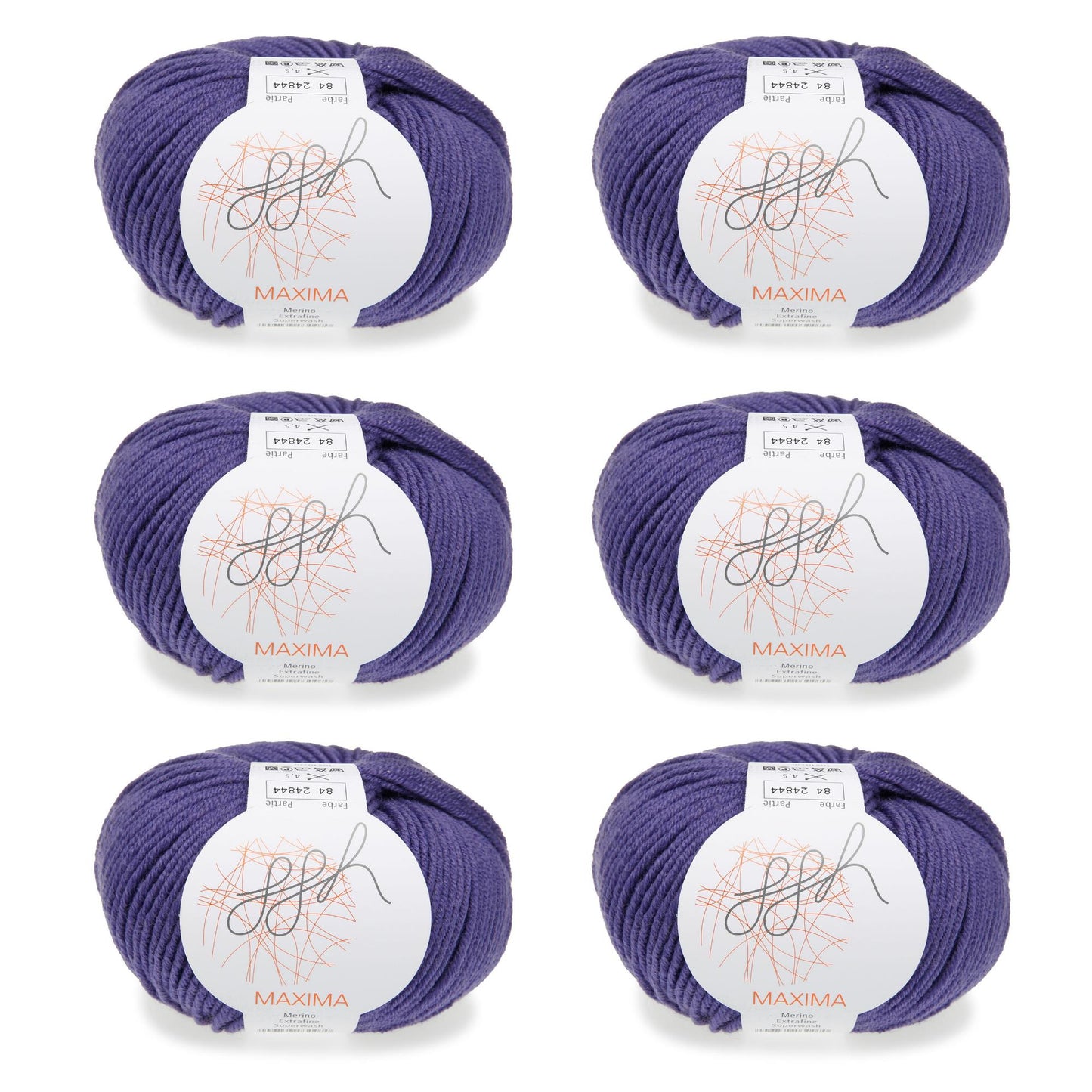 ggh Maxima Box | 300g Set (6x50g) – 084 – Lila - Handarbeiten - 1