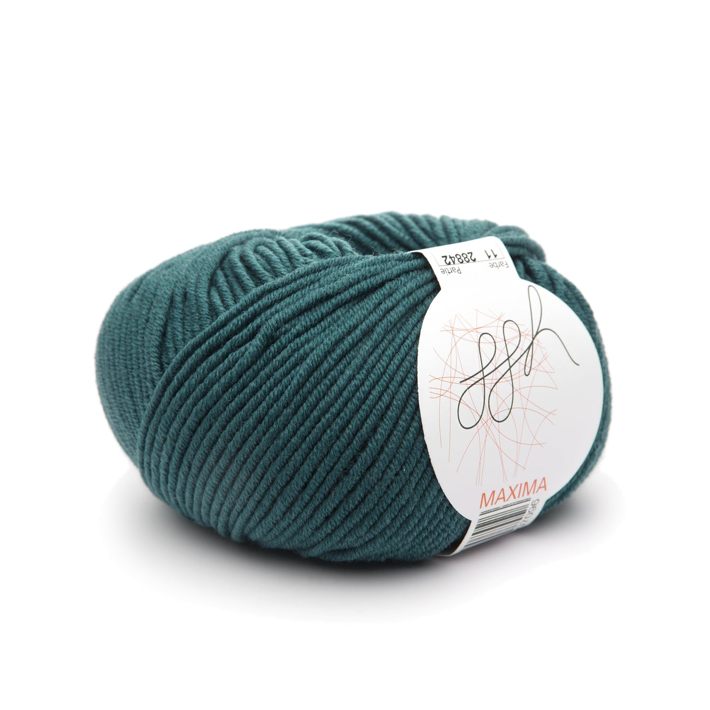 ggh Maxima | Merinowolle | 110m/50g | 011 - Tiefes Blaugrün - Handarbeiten - 1