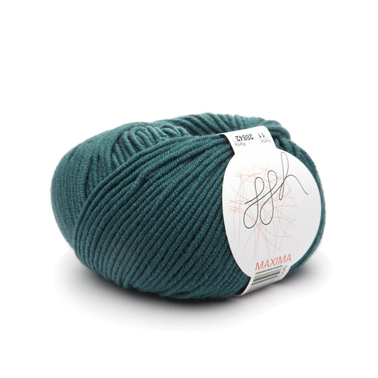 ggh Maxima | Merinowolle | 110m/50g | 011 - Tiefes Blaugrün - Handarbeiten - 1