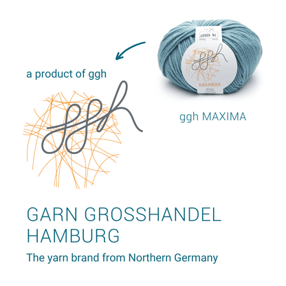 ggh Maxima | Merinowolle | 110m/50g | 076 - Arktisblau - Handarbeiten - 4