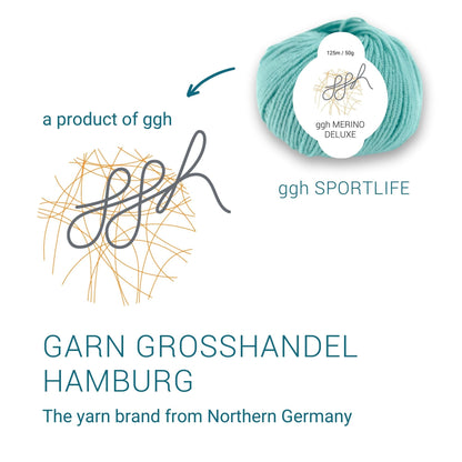 ggh Merino Deluxe - 300g Set (6x50g) - 021 - Türkis - Strickwolle - Handarbeiten - 6