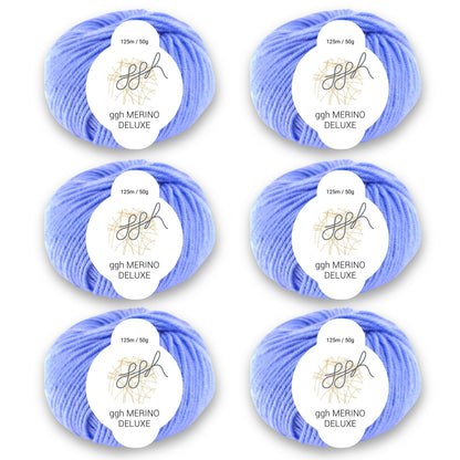 ggh Merino Deluxe - 300g Set (6x50g) - 023 - Hellblau - Strickwolle - Handarbeiten - 1