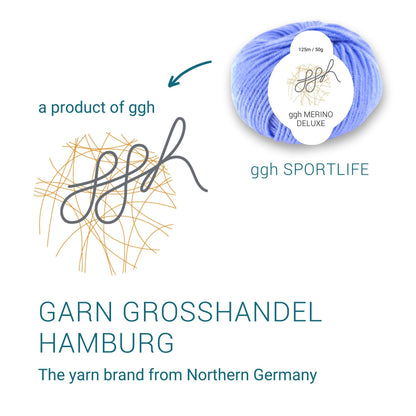 ggh Merino Deluxe - 300g Set (6x50g) - 023 - Hellblau - Strickwolle - Handarbeiten - 6