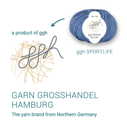 ggh Merino Deluxe - 300g Set (6x50g) - 024 - Himmelblau - Strickwolle - Handarbeiten - 6