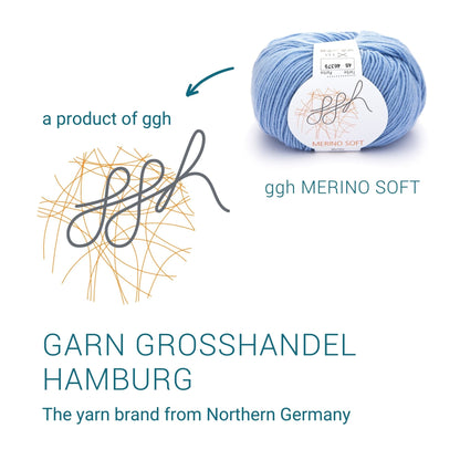 ggh Merino Soft | Merinowolle | 170m/50g | 048 - Himmelblau - Handarbeiten - 4