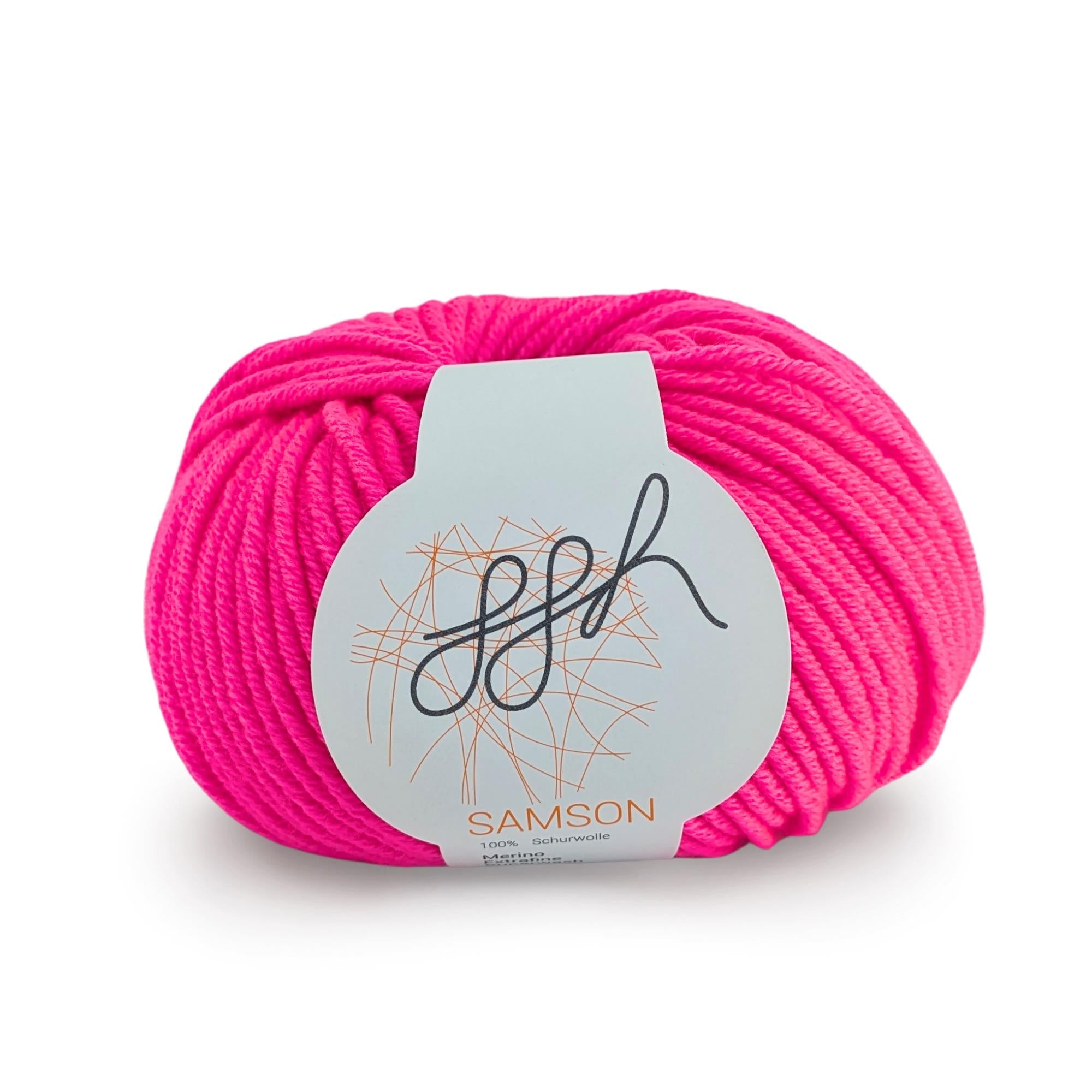 ggh Samson | Thick Merino Wool | 119 - Neon Pink – Handarbeiten