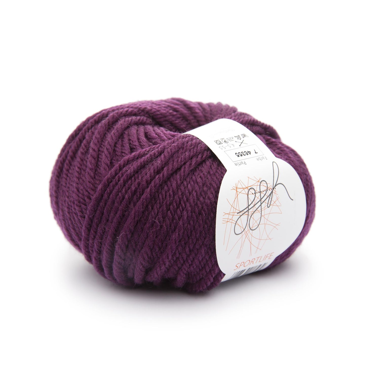ggh Sportlife | Schurwolle | 80m/50g | 007  - Weintraube
