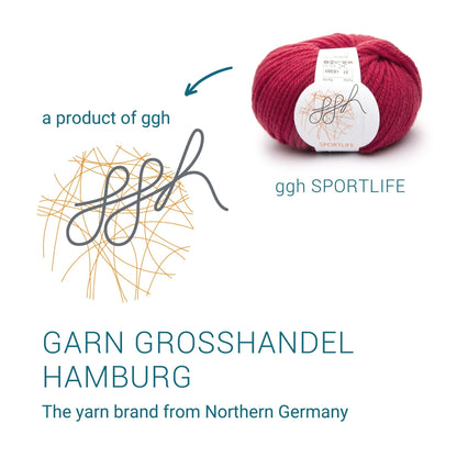 ggh Sportlife Box | Set mit 300g (6x50g) | 031 – Preisselbeerrot - Strickwolle - Handarbeiten - 6