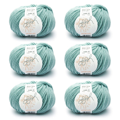ggh Sportlife Box | Set mit 300g (6x50g) | 042 Mintgrün - Strickwolle - Handarbeiten - 1