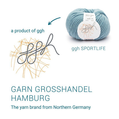 ggh Sportlife Box | Set mit 300g (6x50g) | 044 – Arktisblau - Strickwolle - Handarbeiten - 6
