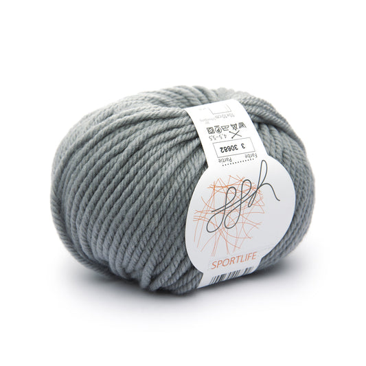 ggh Sportlife | Schurwolle | 80m/50g | 003 - Stahlgrau - Handarbeiten - 5