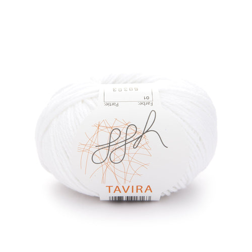 ggh Tavira | 100% Baumwolle | 80m/50g | 001  - Weiß