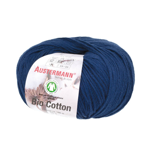 Gots Bio Cotton Uni | 180 M - 50 G | 04 - Marine - Strickwolle - Handarbeiten - 1