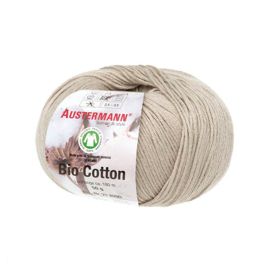 Gots Bio Cotton Uni | 180 M - 50 G | 05 - Leinen - Strickwolle - Handarbeiten - 1