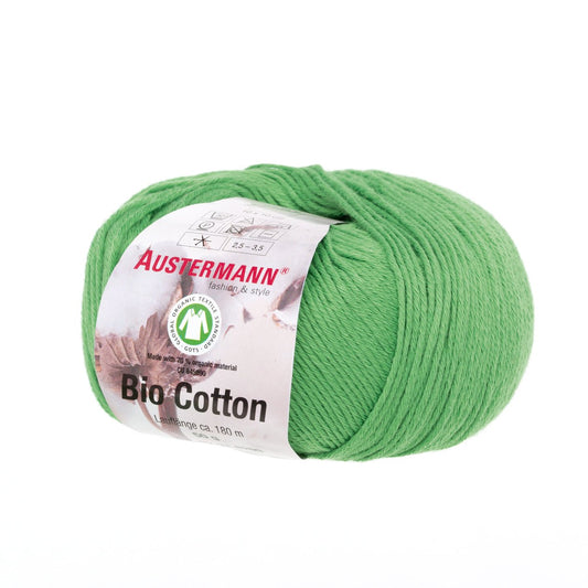 Gots Bio Cotton Uni | 180 M - 50 G | 09 - Gras - Strickwolle - Handarbeiten - 1