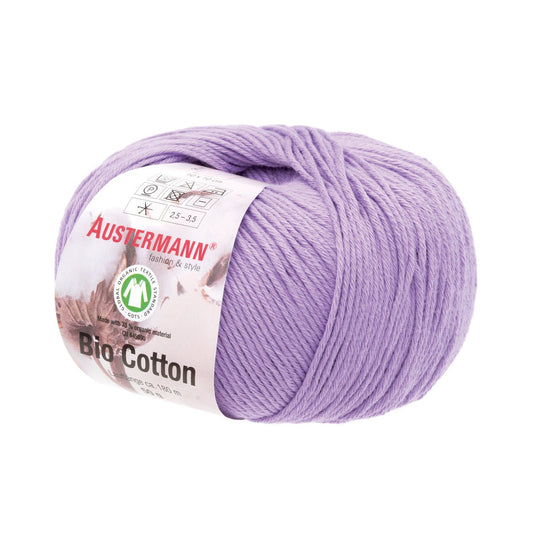 Gots Bio Cotton Uni | 180 M - 50 G | 16 - Flieder - Strickwolle - Handarbeiten - 1