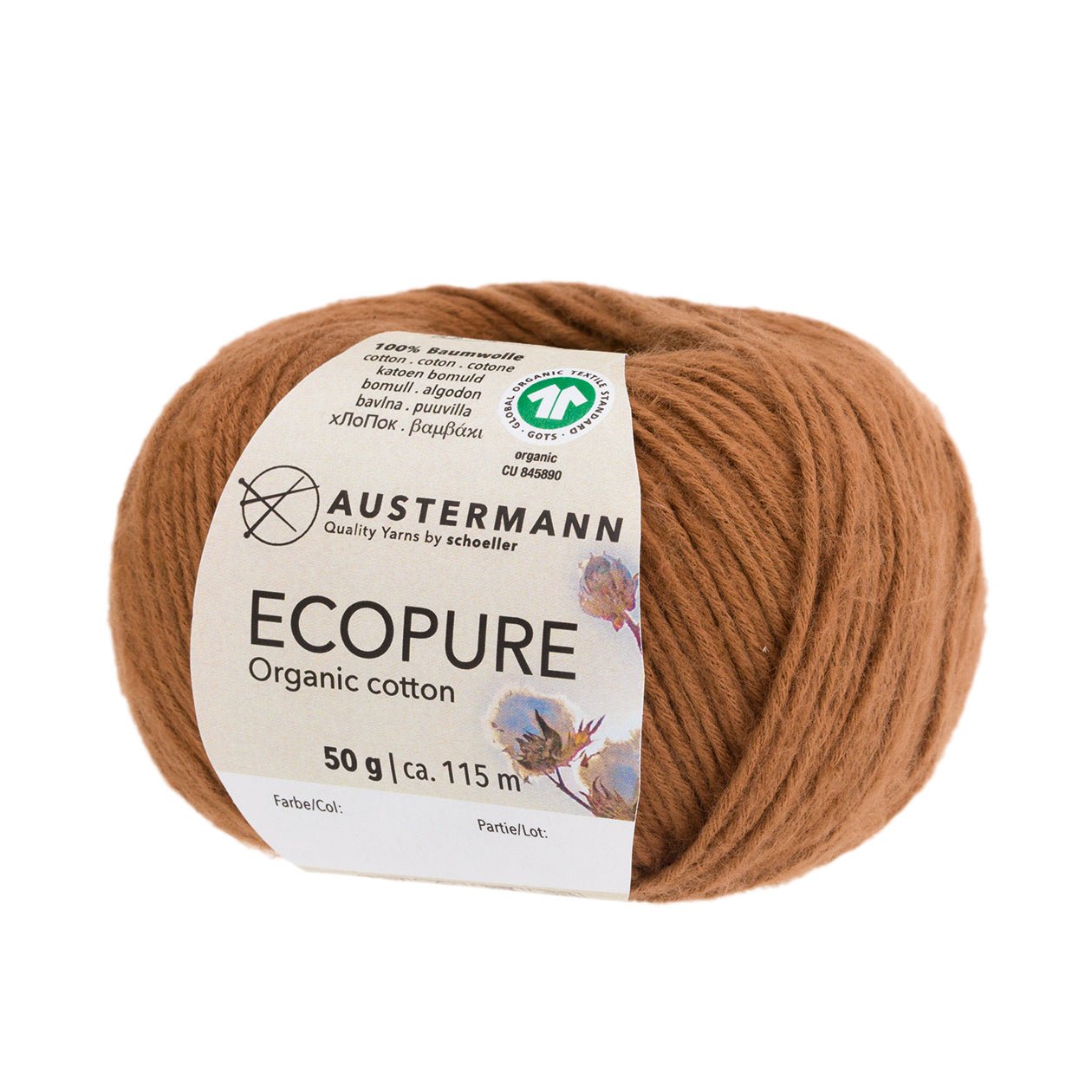 Gots Ecopure | 115 M - 50 G | 06 - Zimt - Handarbeiten - 1