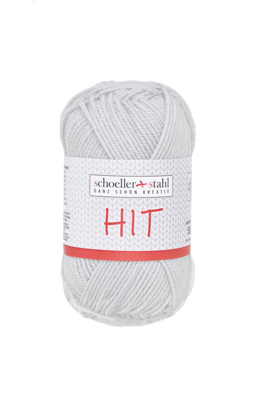 HIT 50G | Farbe 09 - SILBER - Strickwolle - Handarbeiten - 1