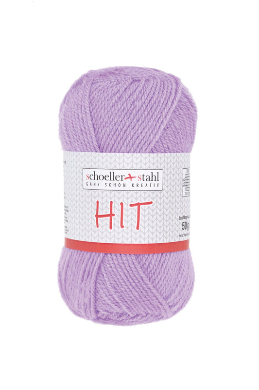 HIT 50G | Farbe 224 - FLIEDER - Strickwolle - Handarbeiten - 1