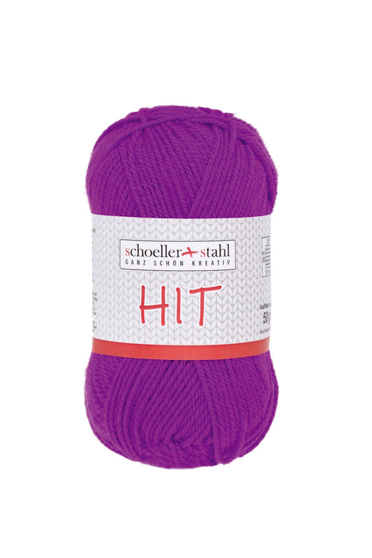 HIT 50G | Farbe 236 - VIOLETT - Strickwolle - Handarbeiten - 1