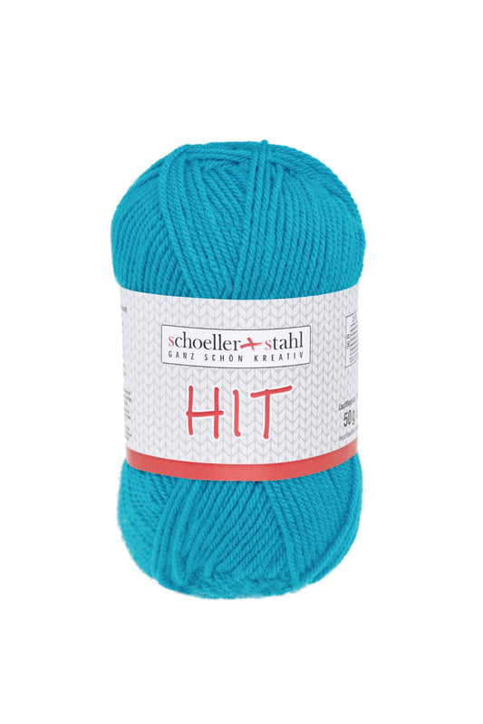 HIT 50G | Farbe 37 - TUERKIS - Strickwolle - Handarbeiten - 1