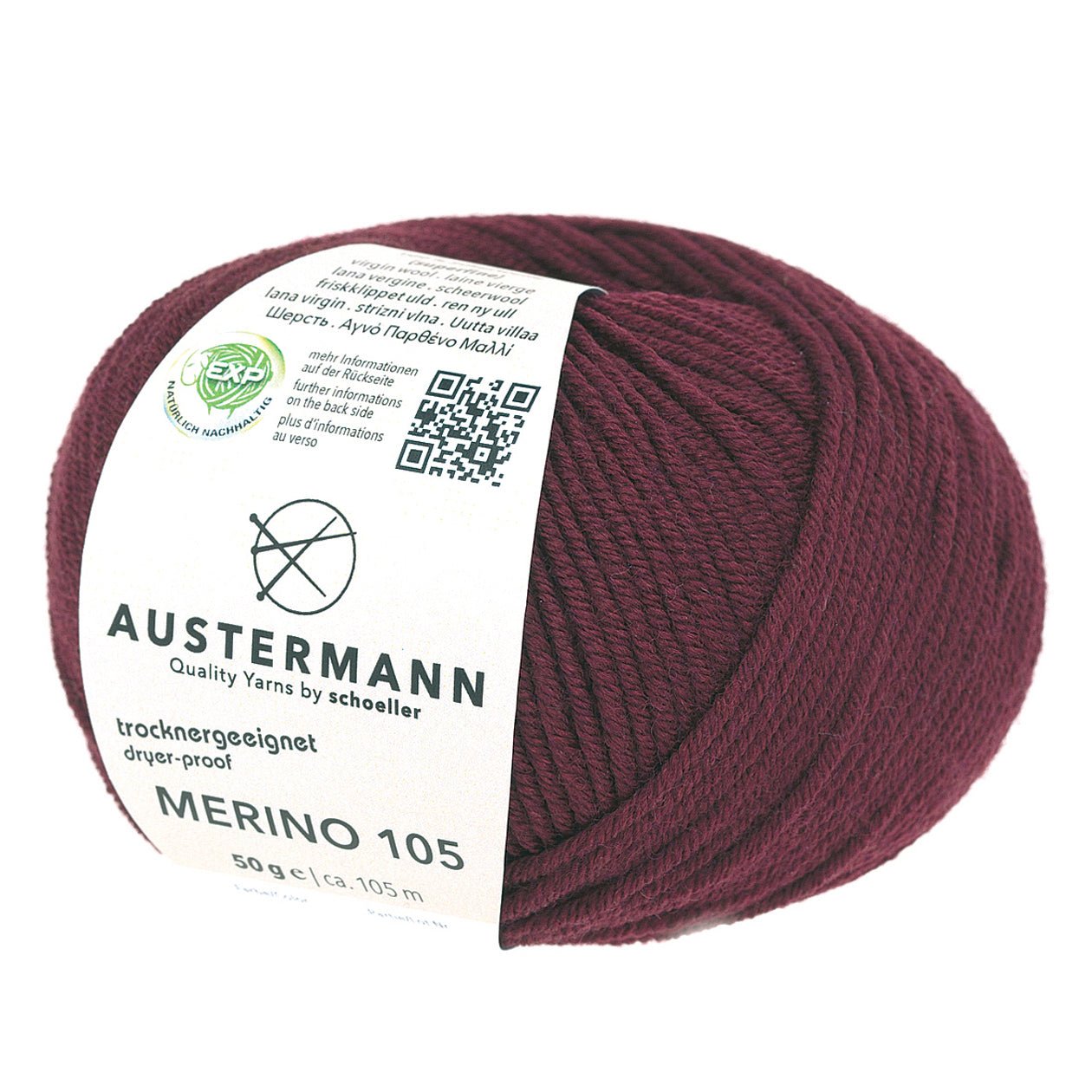 Merino 105 EXP | 105m/50g | 325 - bordeaux - Handarbeiten - 1