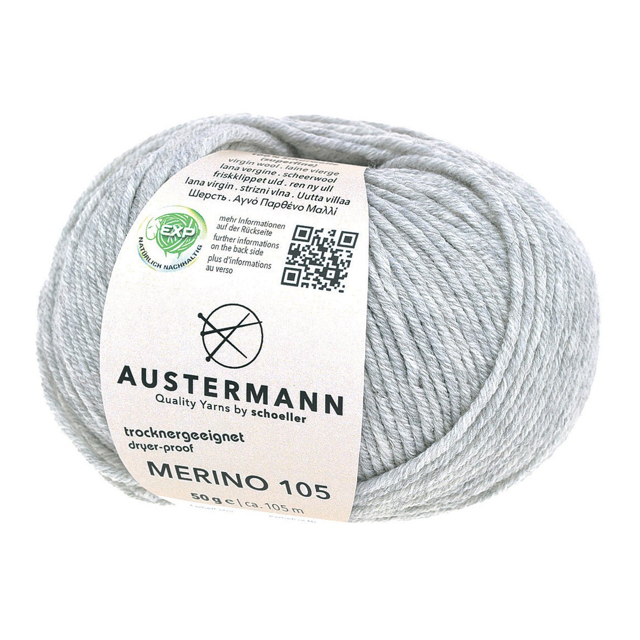 Merino 105 EXP | 105m/50g | 328 - hellgrau - Handarbeiten - 1