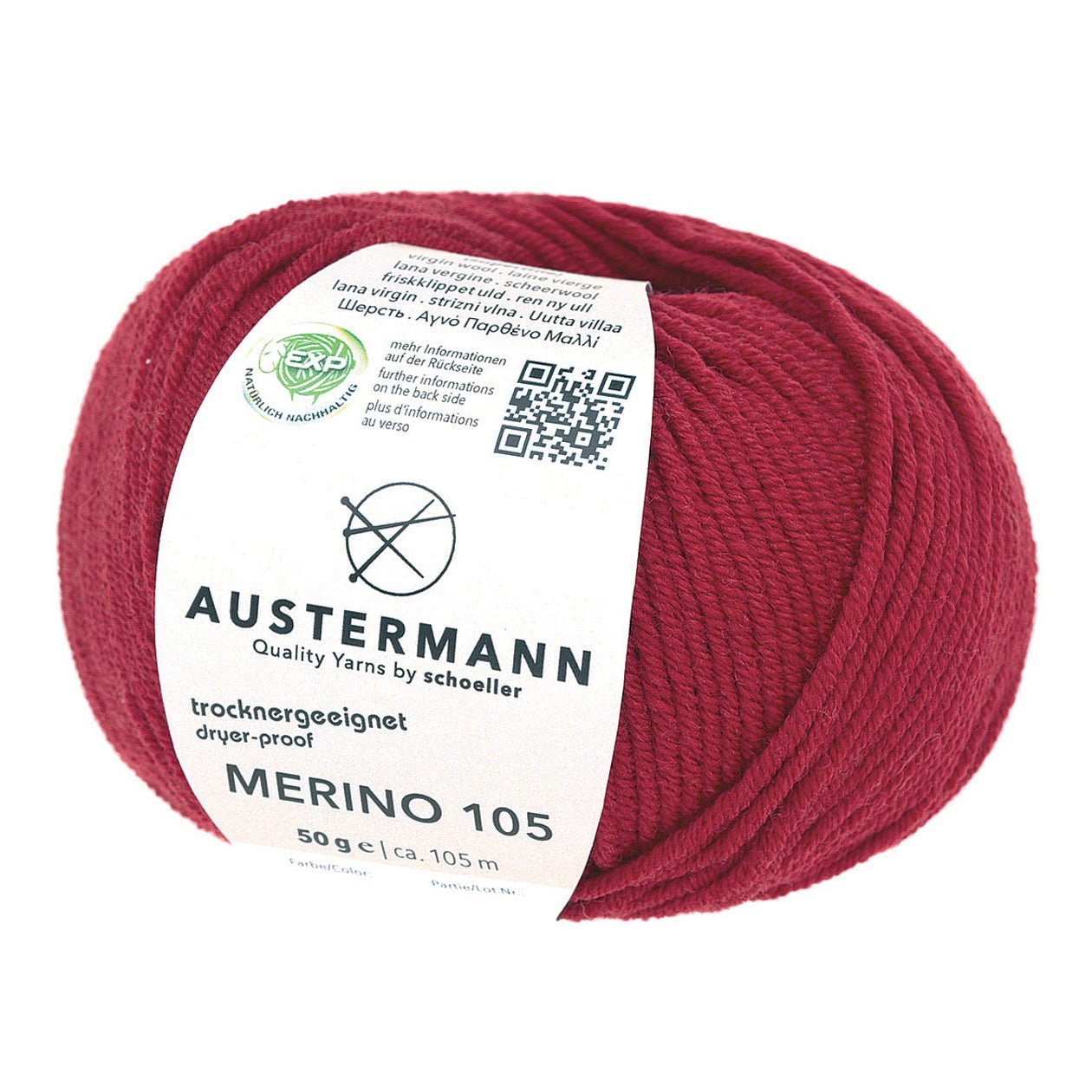 Merino 105 EXP | 105m/50g | 330 - rubin - Handarbeiten - 1
