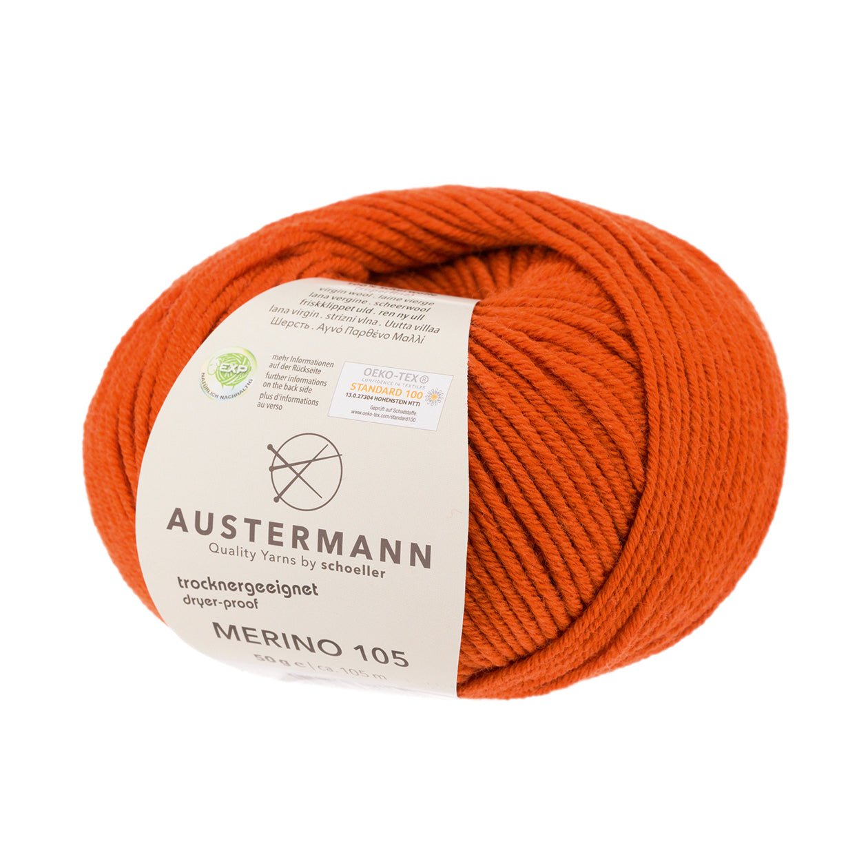 Merino 105 EXP | 105m/50g | 367 - terracotta - Handarbeiten - 1