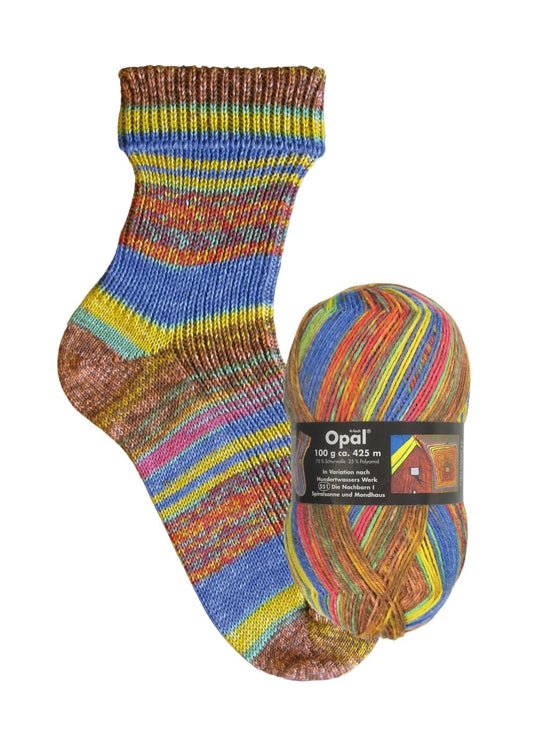 Opal Hundertwasser II | 4 - fach Sockenwolle 100g | Farbe 2100 - Sockenwolle - Handarbeiten - 1