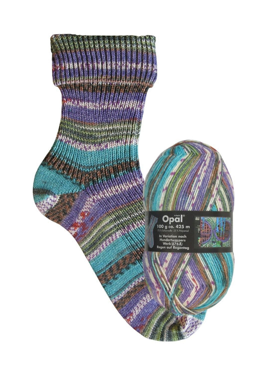 Opal Hundertwasser II | 4 - fach Sockenwolle 100g | Farbe 2106 - Sockenwolle - Handarbeiten - 1