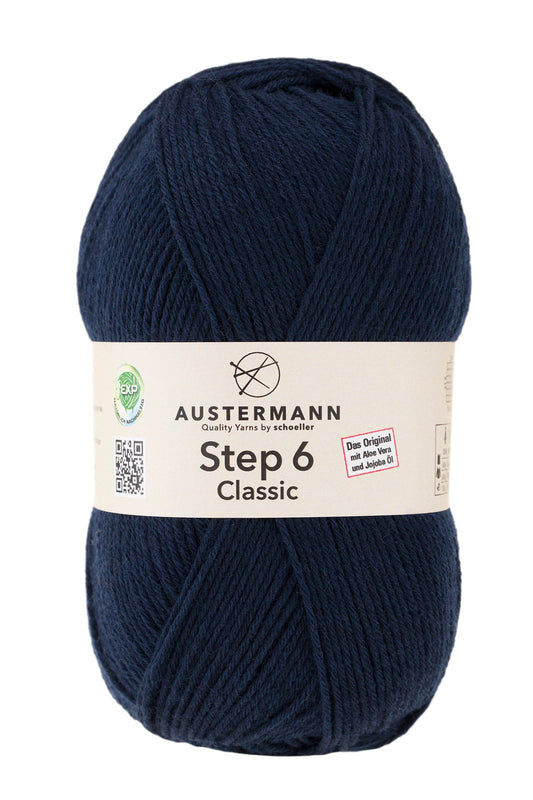 Step 6 Classic Exp | 410 M - 150 G | 6010 - Nachtblau - Sockenwolle - Handarbeiten - 1