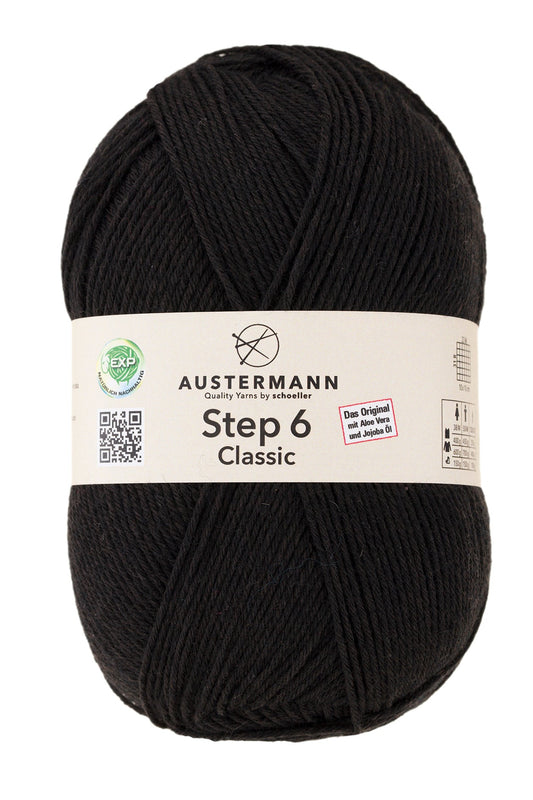 Step 6 Classic Exp | 410 M - 150 G | 6013 - Schwarz - Sockenwolle - Handarbeiten - 1