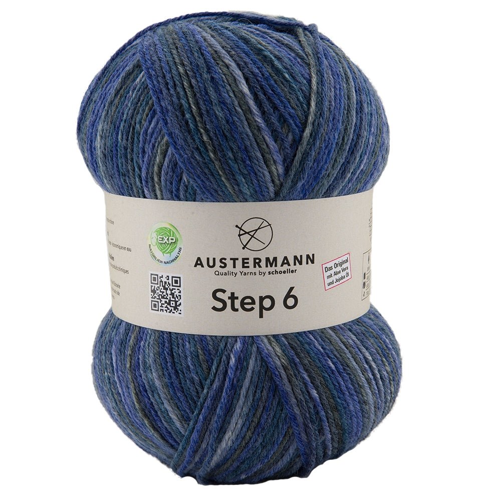 Step 6 Color Exp | 410 M - 150 G | 738 - Navy - Sockenwolle - Handarbeiten - 1