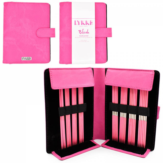 Sock knitting needles - Set Blush S - Fuchsia Denim